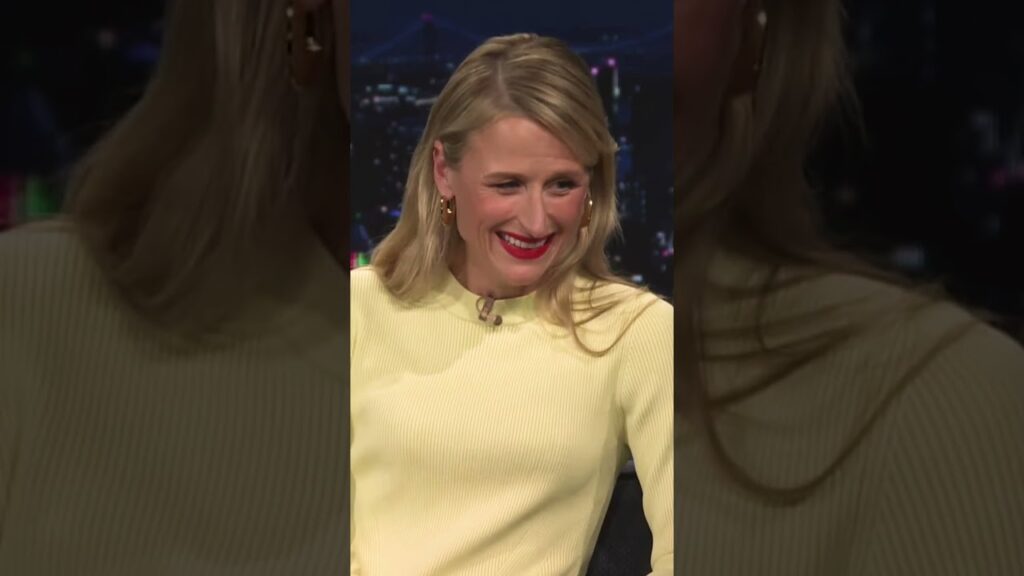 Mamie Gummer cracks open a beer bottle with her teeth #shorts