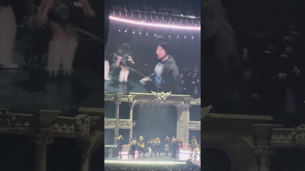 Lady Gaga headbangs to Ozzy Osbourne's 'Crazy Train' in San Francisco arena #shorts