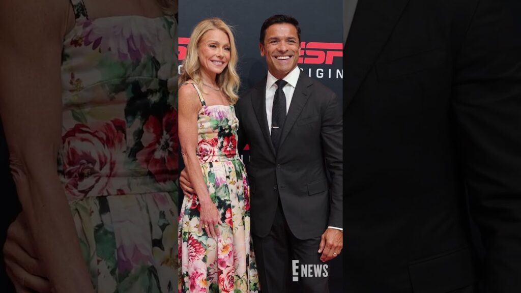 Kelly Ripa and Mark Consuelos at ESPN's "Running With The Wolves" Series Premiere