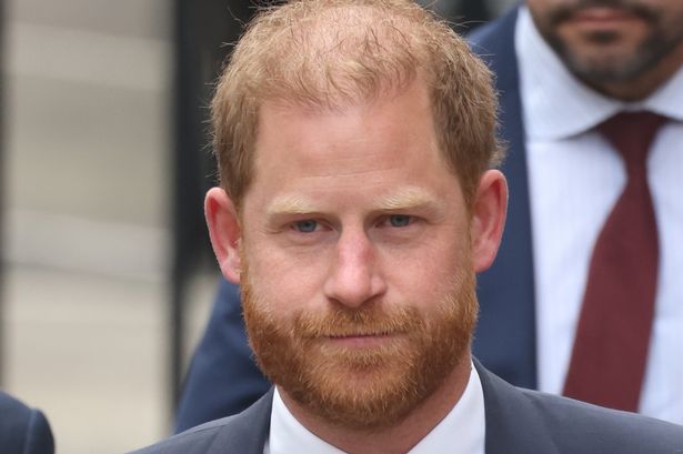 Prince Harry outside court