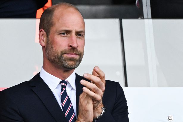 Prince William at football match