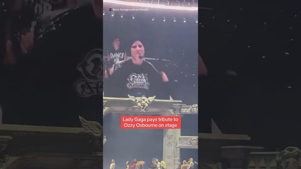 Lady Gaga pays tribute to Ozzy Osbourne during her show Lady Gaga pays tribute to Ozzy Osbourne during her show