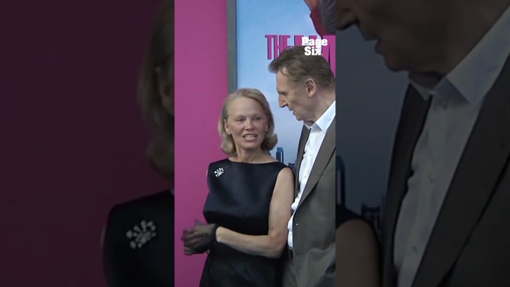 Pamela Anderson and Liam Neeson at “The Naked Gun” premiere in NYC #shorts Pamela Anderson and Liam Neeson at "The Naked Gun" premiere in NYC #shorts