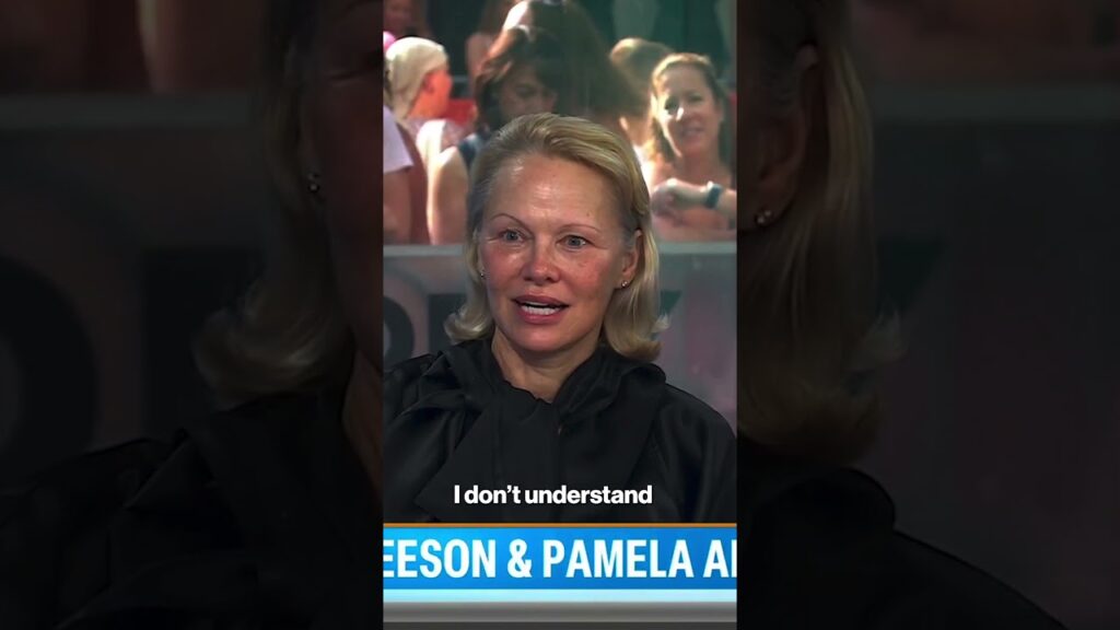 Pamela Anderson and Liam Neeson play coy about their rumored relationship #shorts
