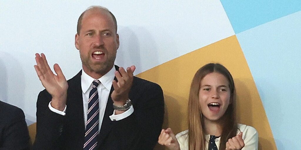 All of Princess Charlotte’s sweetest moments with dad Prince William as she cheers the Lionesses