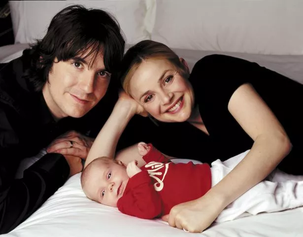 Gail and ex-husband, Toploader guitarist Dan Hipgrave, with baby daughter Honey