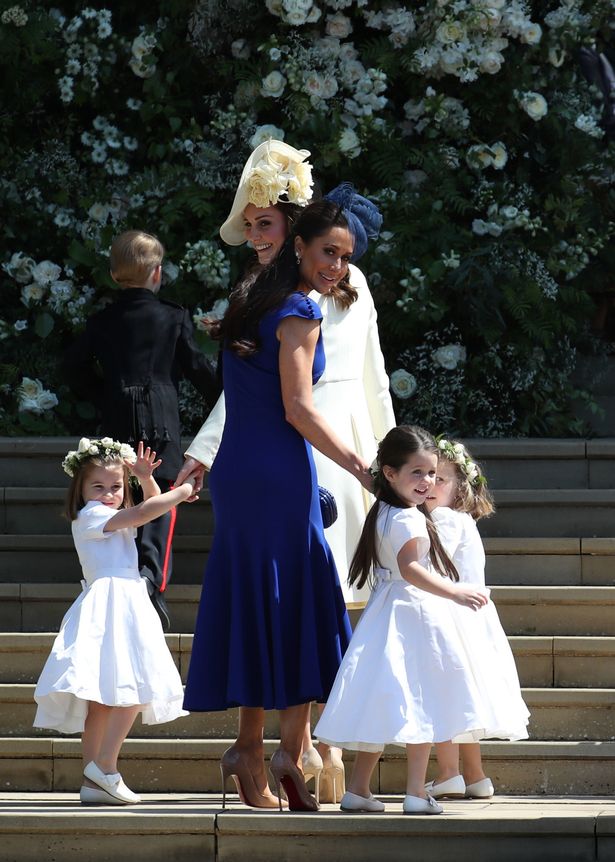 Jess was centre stage at Meghan's wedding