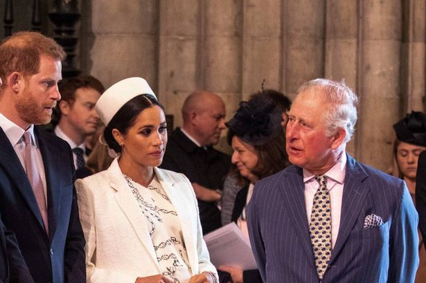 Harry and Meghan with King Charles