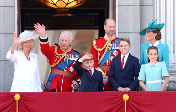 The Royal Family on the Buckingham Palace balcony 