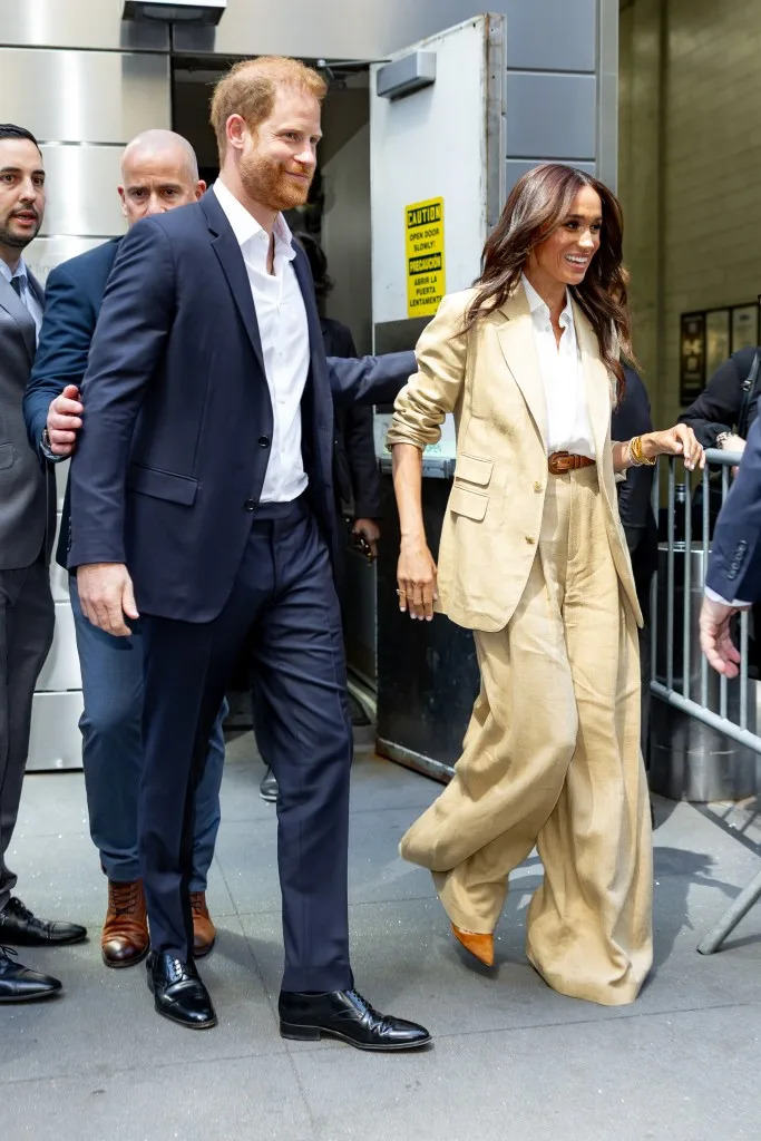 It remains to be seen whether Harry’s wife, Meghan Markle, and their two children will be coming to the UK for the event. GC Images