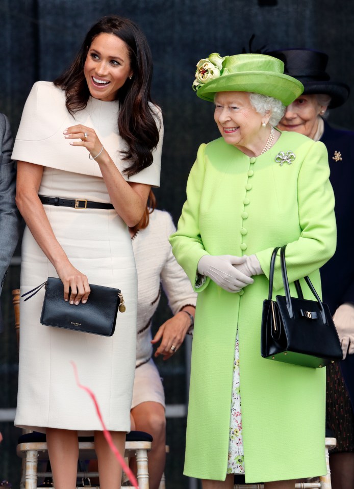 Meghan Markle and Queen Elizabeth II at an event.