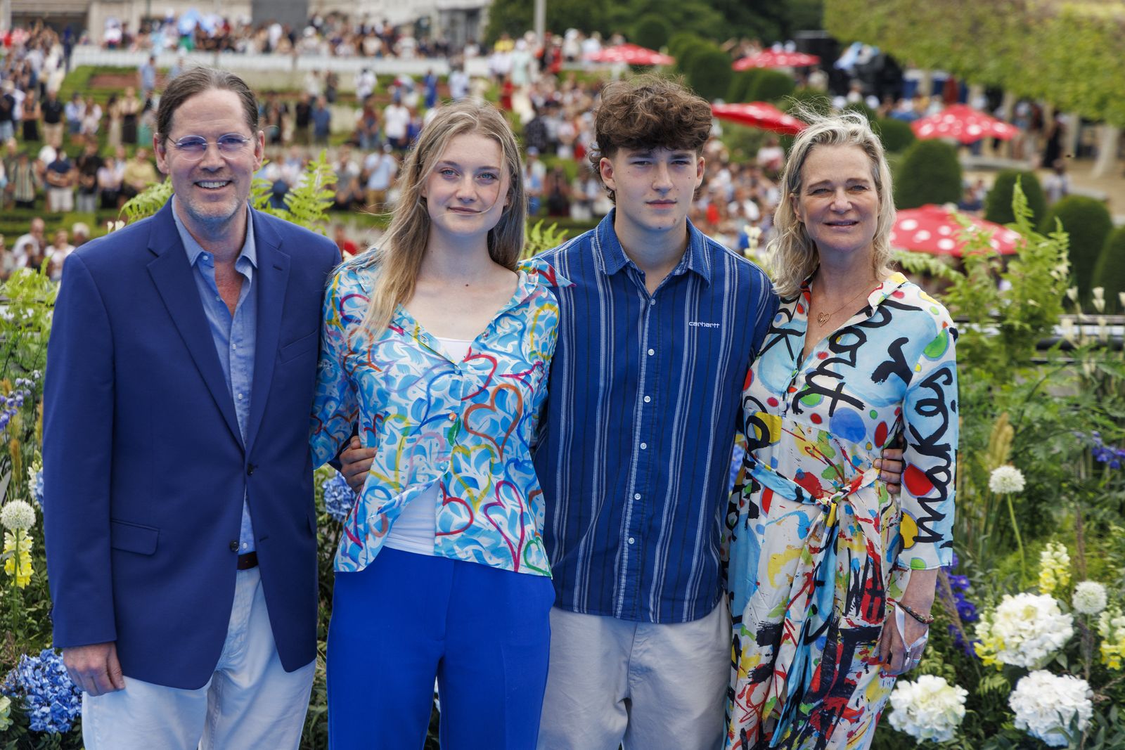 Image may contain J. R. Richards Jessica Pugh Princess Delphine of Belgium People Person Clothing Pants and Blazer