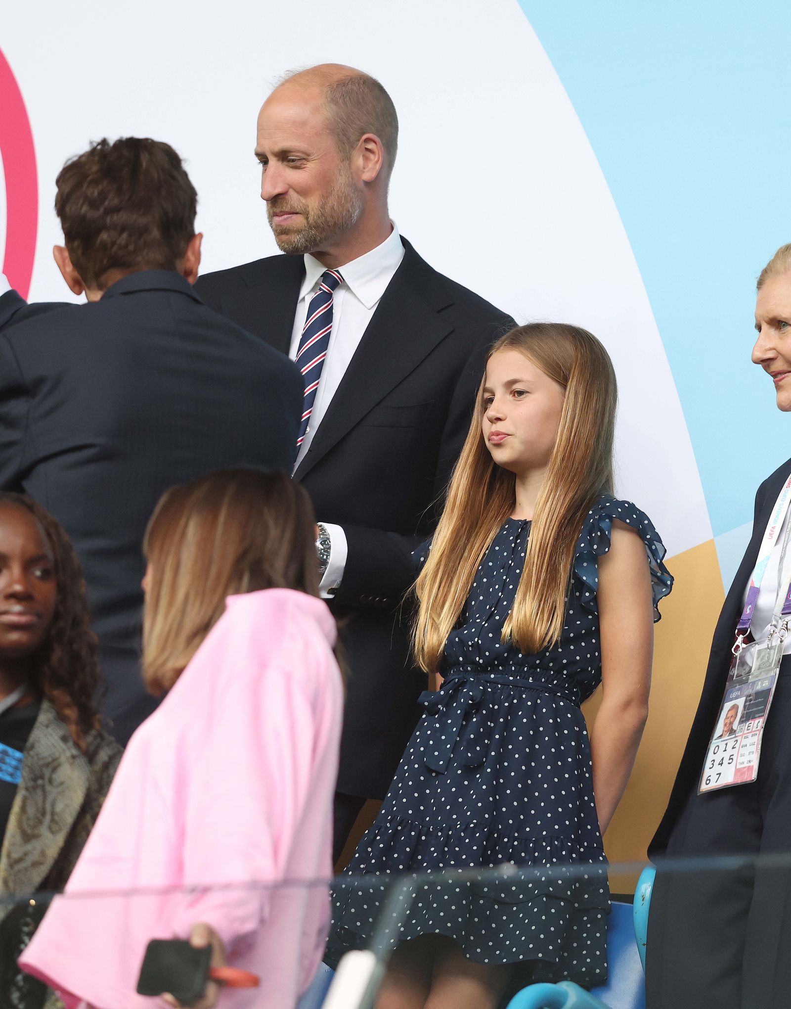 Prince William and Princess Charlotte England v Spain  UEFA Women's EURO 2025 Final