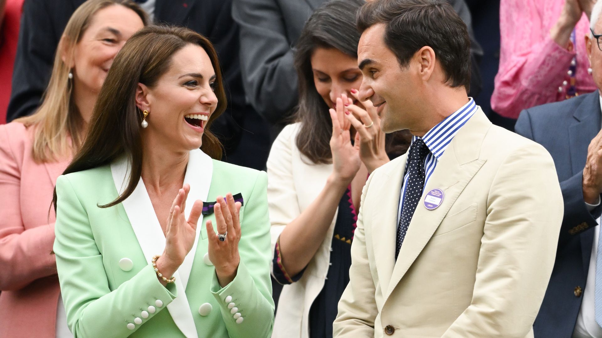 Kate Middleton and Roger Federer