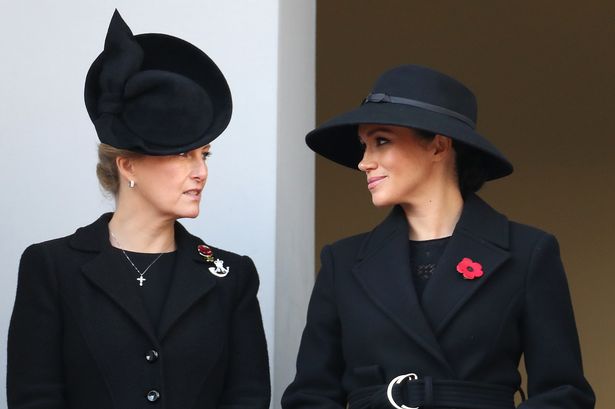 Meghan Markle with the Duchess of Edinburgh