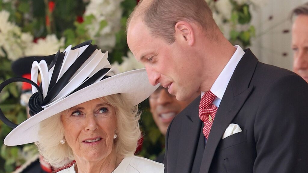 Prince William kisses Queen Camilla in a rare display of affection Prince William kisses Queen Camilla in a rare display of affection