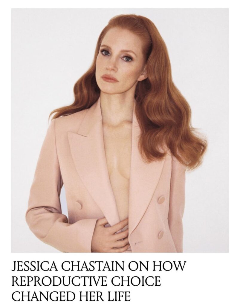 Jessica Chastain On How Reproductive Choice Changed Her Life: “As a teenager, I sought out free birth control and condoms from Planned Parenthood, a decision that gave me the autonomy to pursue higher education becoming the first woman in my family to go to college.” Jessica Chastain On How Reproductive Choice Changed Her Life: “As a teenager, I sought out free birth control and condoms from Planned Parenthood, a decision that gave me the autonomy to pursue higher education becoming the first woman in my family to go to college.”