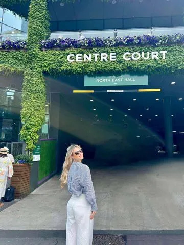 Eliza Spencer/Instagram Amelia Spencer at Wimbledon