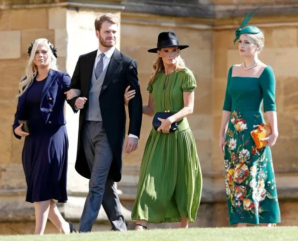 Max Mumby/Indigo/Getty Lady Eliza Spencer, Louis Spencer, Viscount Althorp, Victoria Lockwood and Lady Kitty Spencer on May 19, 2018