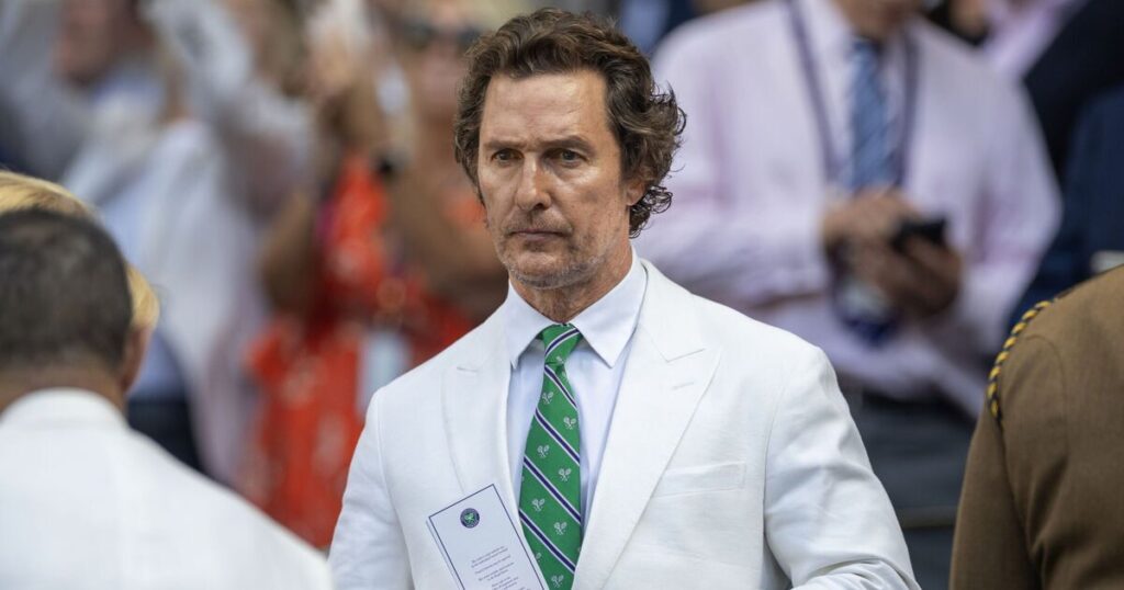 Matthew McConaughey's surprising Wimbledon gesture to Princess Kate | Celebrity News | Showbiz & TV