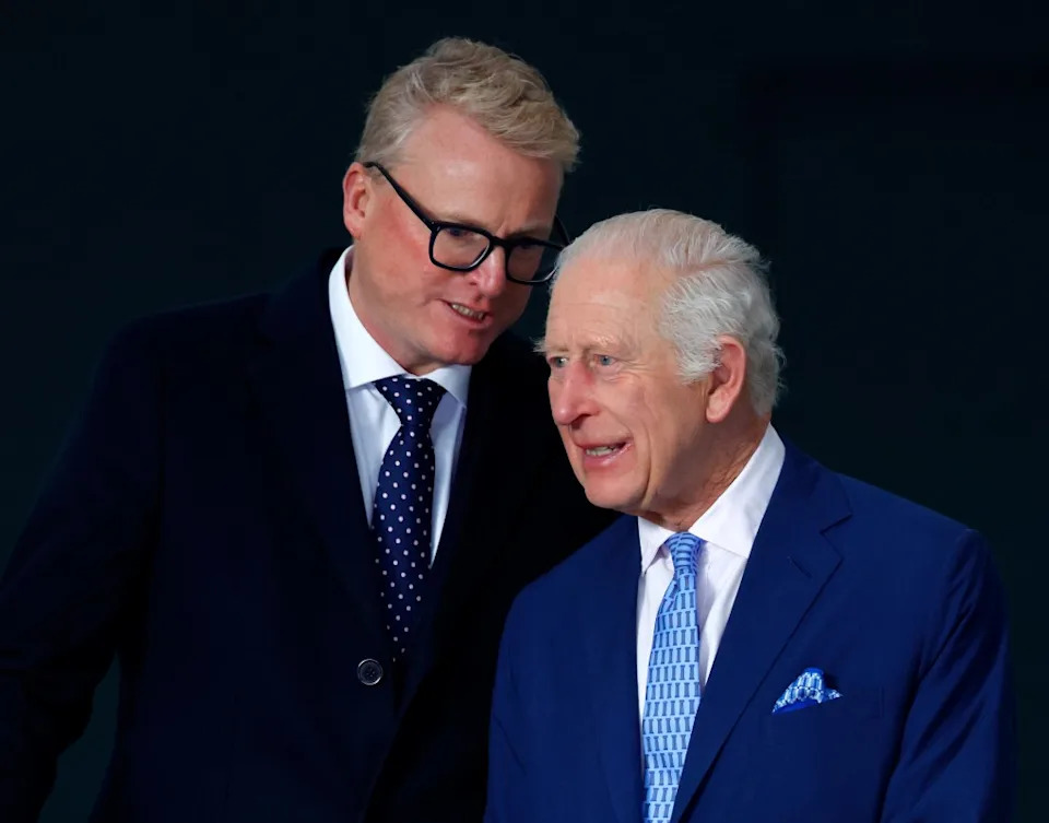 The King’s communications secretary, Tobyn Andreae, was seen meeting with Harry’s team. Getty Images