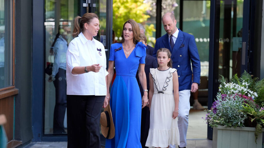 George and Charlotte join Prince and Princess of Wales at Wimbledon men's singles final