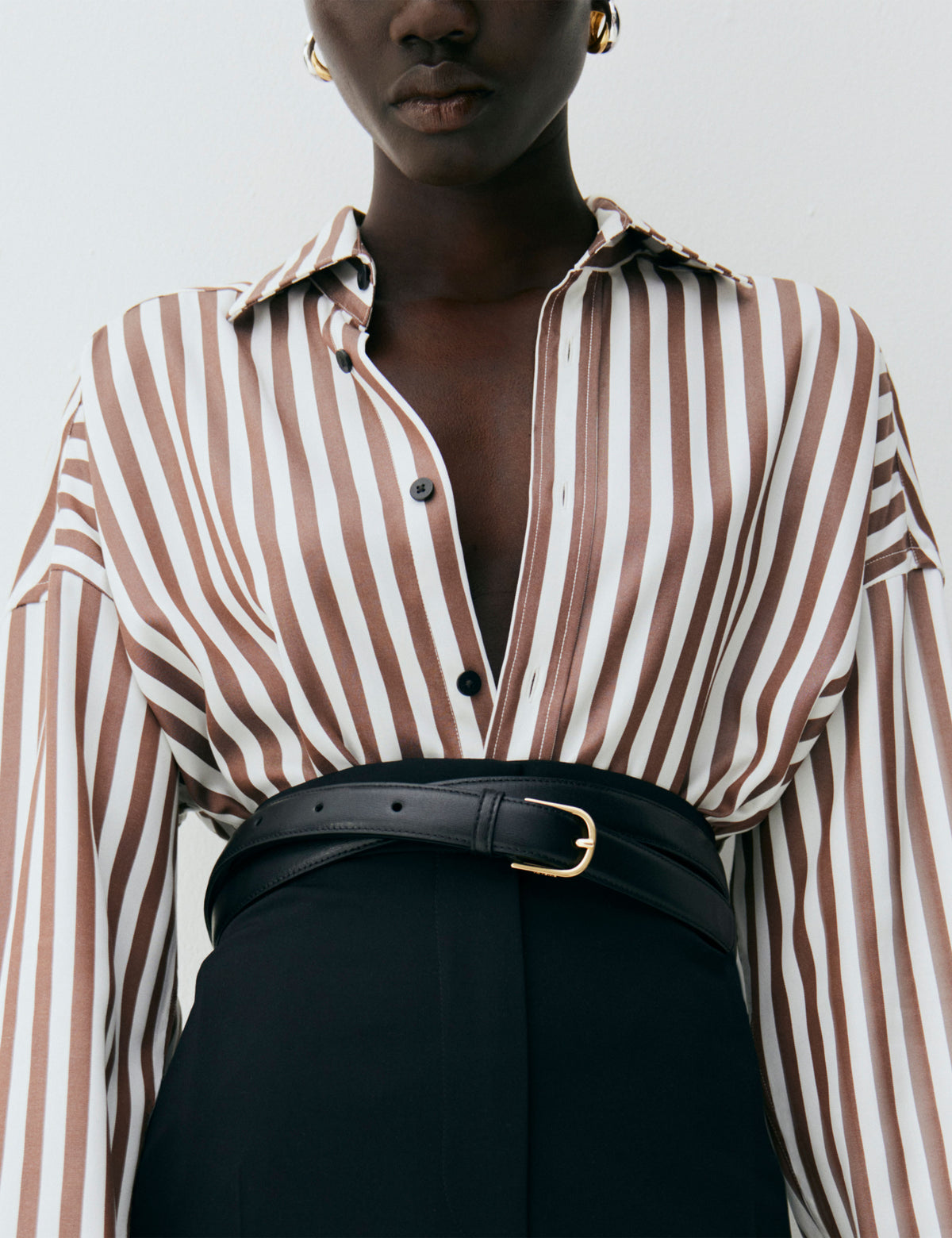 Alexander: Tencel™ Lyocell, Chocolate Stripe X Felicity Kay