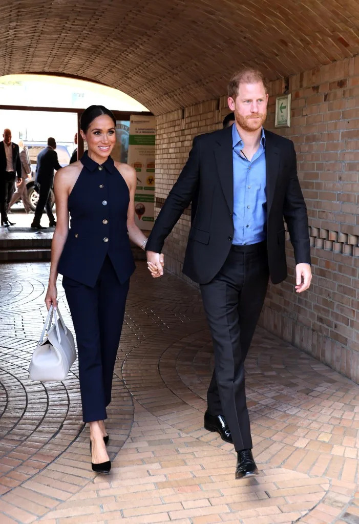 Prince Harry, Duke of Sussex and Meghan, Duchess of Sussex during their visit to Colombia on Aug. 15, 2024. Archewell Foundation via Getty Images