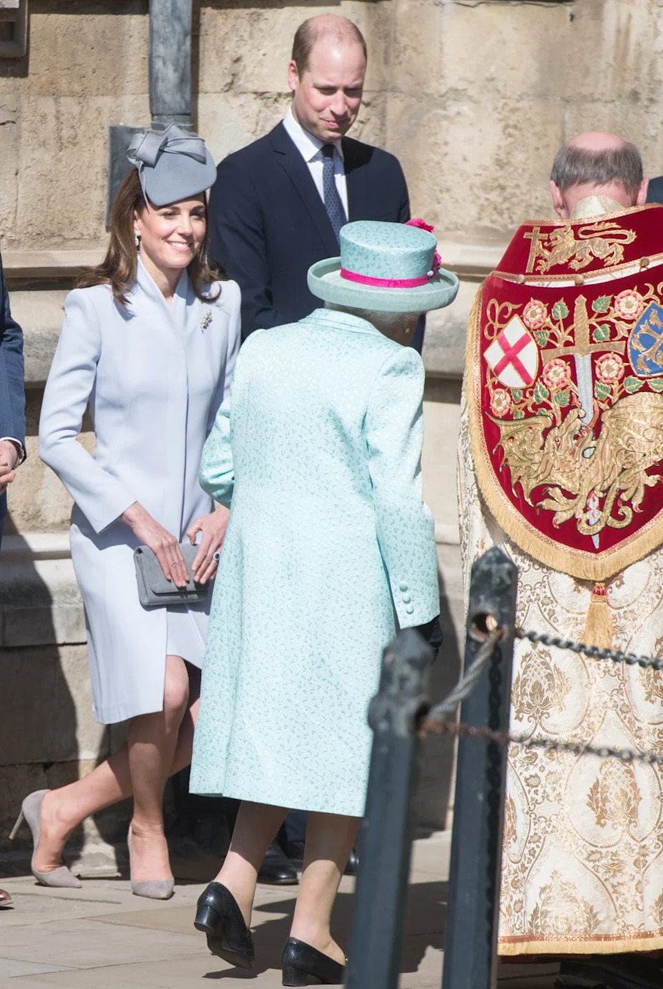 the royal family attend easter service at st george's chapel, windsor