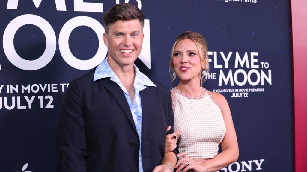 Colin Jost responds to Scarlett Johansson, Jonathan Bailey kiss