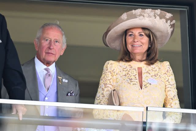 Samir Hussein/WireImage King Charles and Carole Middleton at Royal Ascot on June 18, 2025