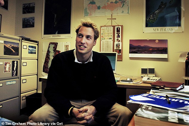 William later said he felt he was 'daunted' by life at university rather than homesick