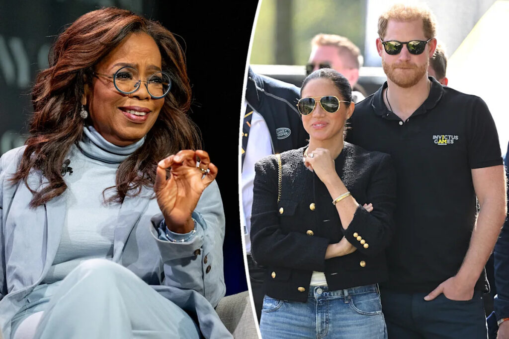Oprah Winfrey pokes fun at Meghan Markle and Prince Harry’s Sussex last name Yahoo entertainment home