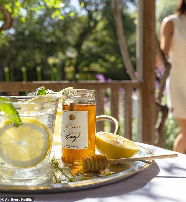 A promotional image for As Ever's orange blossom honey - made by the same firm as her raspberry spread, it has been confirmed