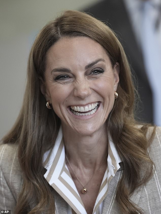 Kate opened up about her cancer recovery journey as she spoke with patients in the hospital's wellbeing centre