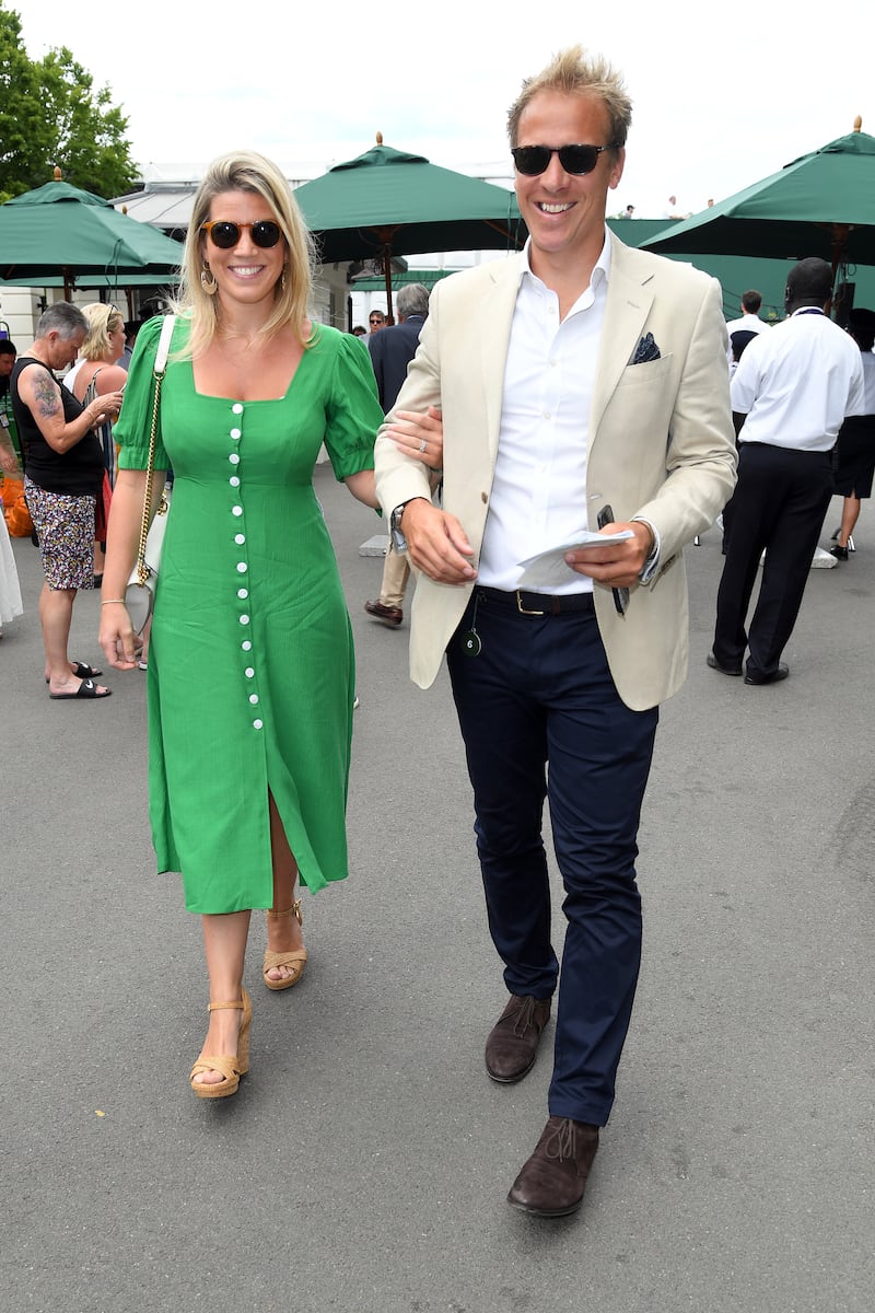 Natasha Archer and her husband,  royal photographer Chris Jackson, in 2019