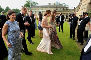 KING'S LYNN, ENGLAND - JUNE 22:  HRH Prince William, Catherine, Duchess of Cambridge and Rose Cholmondeley, the Marchioness of Cholmondeley attend a gala dinner in support of East Anglia's Children's Hospices' nook appeal at Houghton Hall on June 22, 2016 in King's Lynn, England. (Photo by Stephen Pond/Getty Images)
