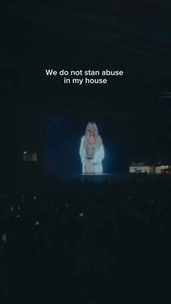 Kesha: “We do not stan abuse in my house”