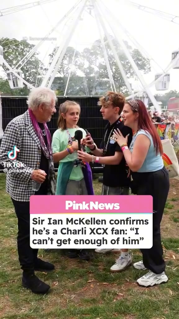 Sir Ian McKellen confirms he's a Charli XCX fan at the first ever Windsor & Eton Pride: "I can't get enough of him"