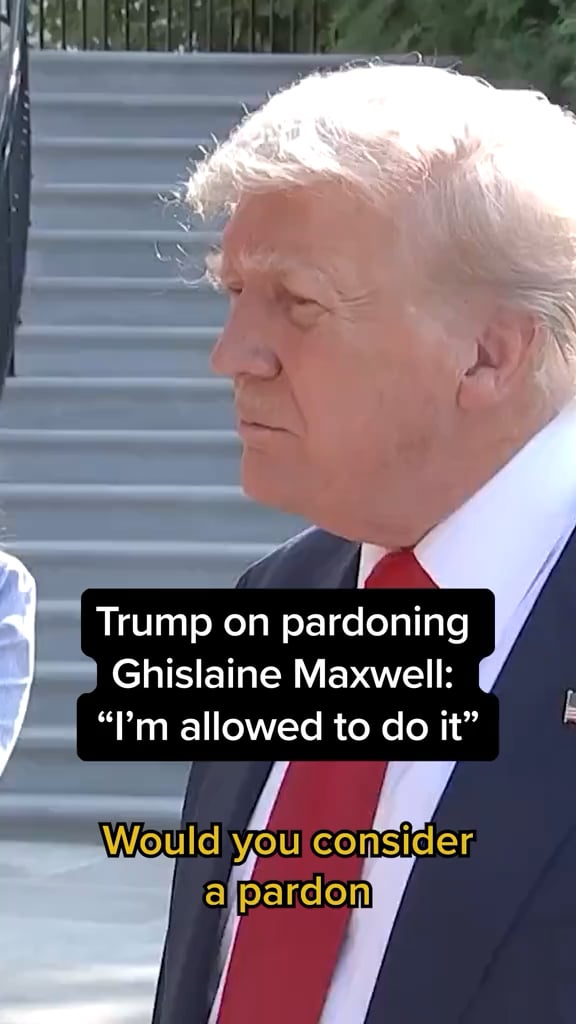 Trump says he’s allowed to pardon Ghislaine Maxwell