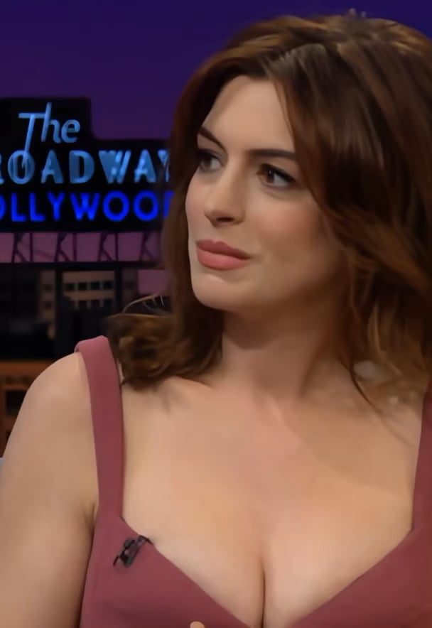 Anne Hathaway appeared on The Late Late Show with James Corden - (May 2019)