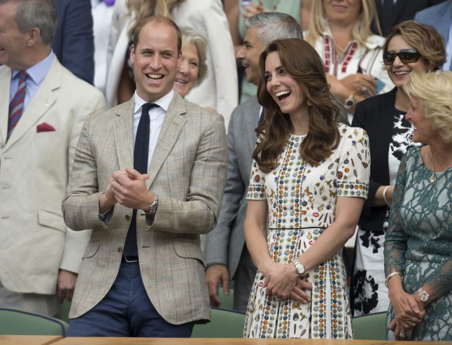 Mandatory Credit: Photo by Jed Leicester/REX/Shutterstock (5765020i) Prince William, Catherine Duchess of Cambridge Wimbledon Tennis Championships, London, UK - 10 Jul 2016