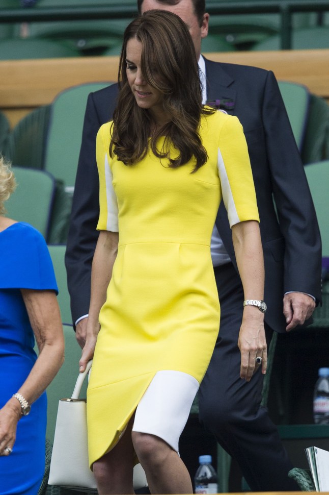 Mandatory Credit: Photo by Ray Tang/Lnp/REX/Shutterstock (5748036ax) Catherine Duchess of Cambridge Wimbledon Tennis Championships, London, UK - 07 Jul 2016