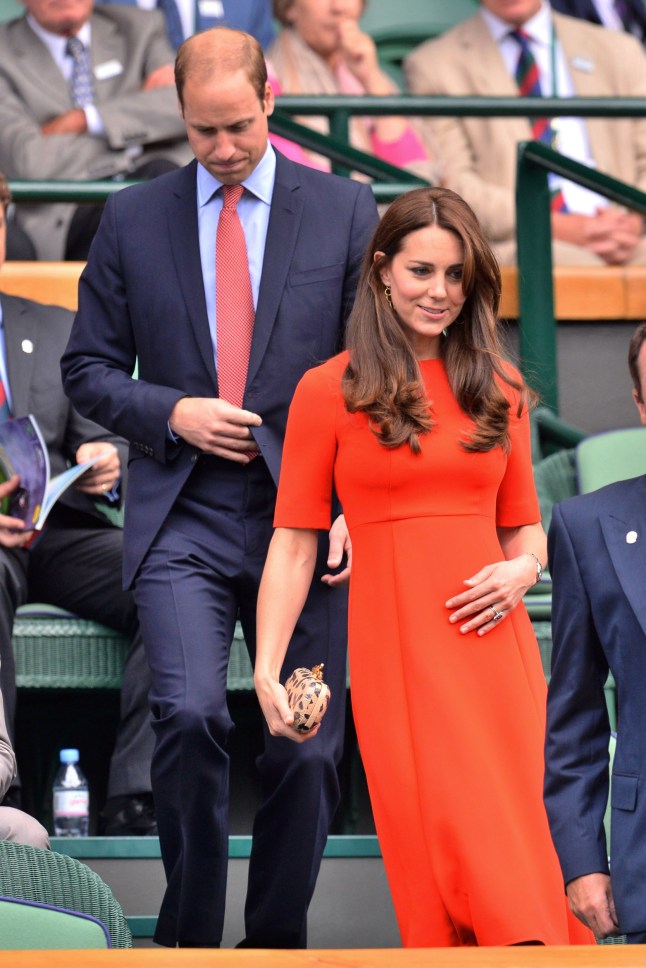 Mandatory Credit: Photo by Ray Tang/REX/Shutterstock (4898835j) Prince William and Catherine Duchess of Cambridge Wimbledon Tennis Championships, London, Britain - 08 Jul 2015 WEARING LK BENNETT HIGH-STREET