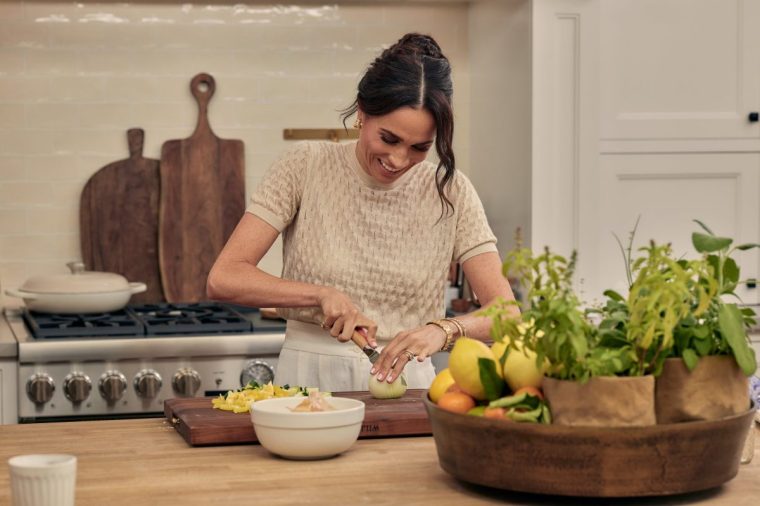 With Love, Meghan. Meghan, Duchess of Sussex in episode 102 of With Love, Meghan. Cr. Jenna Peffley/Netflix ?? 2025 With Love, Meghan TV still Netflix