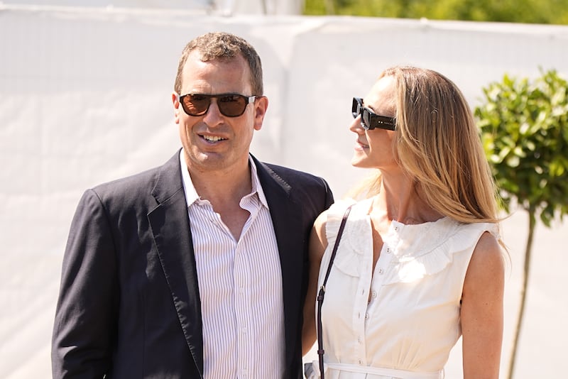 Peter Phillips and his girlfriend Harriet Sperling were among the guests at the polo
