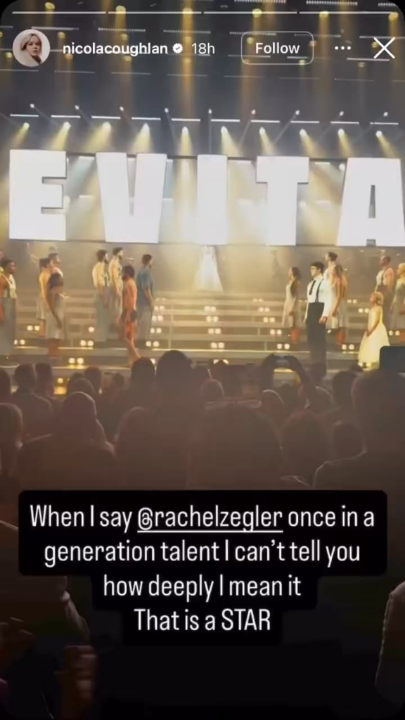 Baddies supporting each other - Nicola Coughlan praises Rachel Zegler for her performance in 'EVITA'