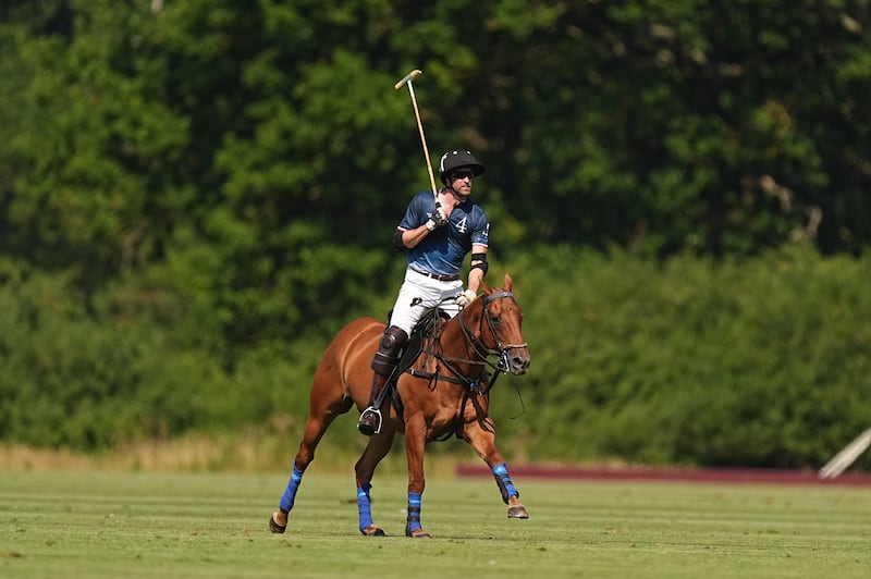 The Prince of Wales takes part in the Royal Charity Polo Cup