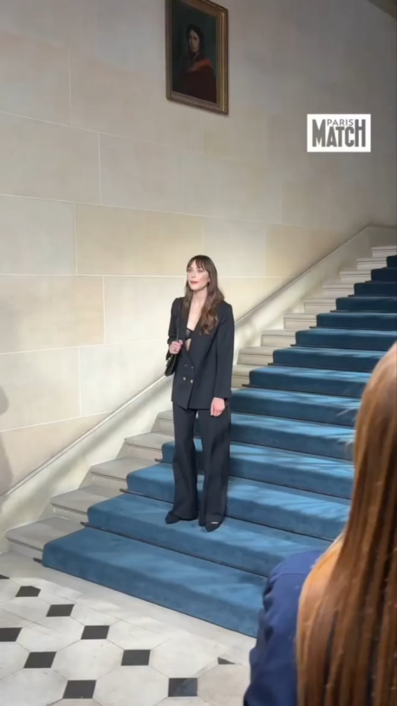 Elizabeth Olsen, Patou fashion show Paris, July 6, 2025