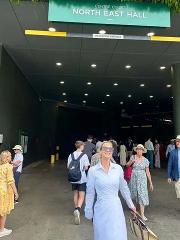 Eliza Spencer/Instagram Eliza Spencer at Wimbledon